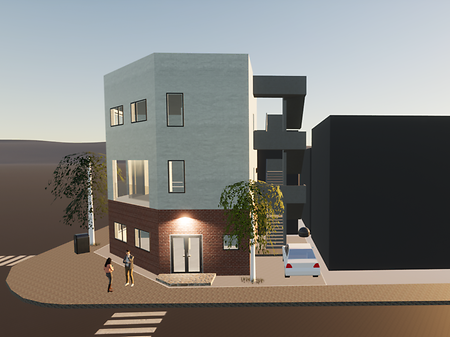 [2학년] 근린생활시설 설계 BRICK CORNER